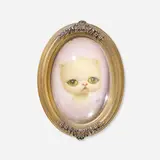 Marion Peck, Little Kitty, 2007, oil on canvas in artist's frame