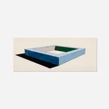 Ronald Davis, Untitled (from the Slab Changing series), 1972, acrylic on acetate on board