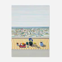 Larry Cohen, Brentwood, 1982, oil on canvas