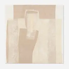 Faustino Aizkorbe, Personaje, 2003, collage on wood panel