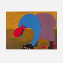 Frank Diaz Escalet, Pik de Cotton, 1985, oil on Masonite