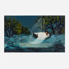 Lucía Maya, Vigilante de sueño, 1996, acrylic on canvas