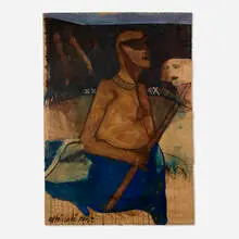 Moisés Finalé, Untitled (from the Angeles para la tierra series), 1992, tempera and collage on paper