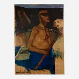 Moisés Finalé, Untitled (from the Angeles para la tierra series), 1992, tempera and collage on paper