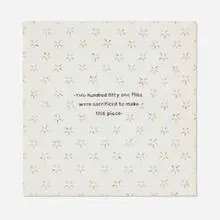 Elsoca & Fabian, Two hundred and fifty one flies were sacrificed to make this piece (from the Bio-Drawings series), 2006, fly wings and crushed flies on canvas
