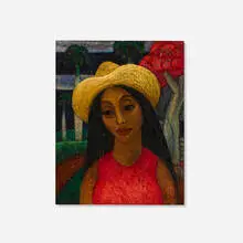 Hector Molne, Guajirita, 1991, oil on canvas