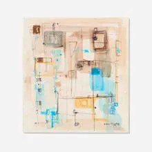 Untitled by Zilia Sánchez Domínguez, 1959, watercolor and ink on paper, sold Oct 2025