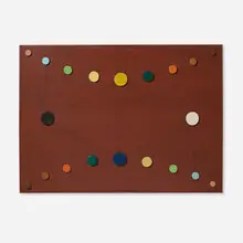 Loló Soldevilla, Sin título, oil and wood collage on Masonite