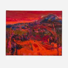 Henrietta Berk, Mt. Diablo, c. 1963-64, oil on canvas