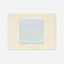 Helen Lundeberg, Landscape Study, 1987, acrylic on paper