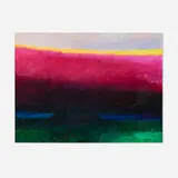 Wolf Kahn, Last Glow, 1990, oil on linen