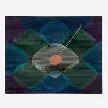 Oskar Fischinger, Oscillator, 1962, oil on canvas