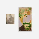 Anthony Cudahy and Ian Lewandowski, Untitled, 2020, gelatin silver print and watercolor on paper