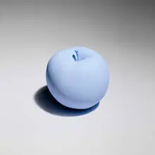 Apple (for Parkett 87) by Katharina Fritsch, cast resin, paint, sold Oct 2025