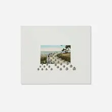 Hannah Wilke, Lake Ontario, 1976, eraser and postcard collage on painted wood