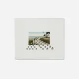 Hannah Wilke, Lake Ontario, 1976, eraser and postcard collage on painted wood