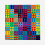 Victor Vasarely, Study for Lacoste W-2, paper collage