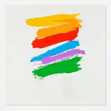 promise by Corita Kent, 1978, screenprint in colors, sold Sep 2025