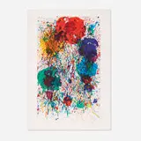 Sam Francis, Untitled (SF-229), 1983, offset lithograph in colors on Arches