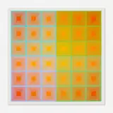 Richard Anuszkiewicz, Spectral Squares, 1970, screenprint in colors