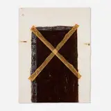 Antoni Tàpies, La grande porte, 1972, etching in colors with collage and embossing