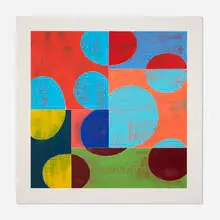 Charles Arnoldi, Ellipse IV, 2019, woodcut in colors