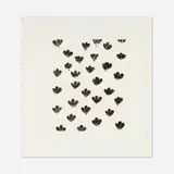 Donald Sultan, Wallflower 25 (from the Wallflowers portfolio), 2008, screenprint in colors