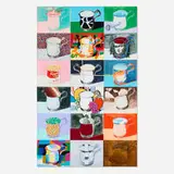 Paul Giovanopoulos, Silver Cup C, 1988, mixed media on canvas