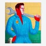 Carter Flachbarth, Herk, 2020, acrylic on canvas