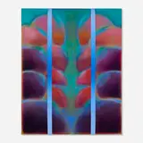 Élise Lafontaine, Peau(x) de pièces VII, 2021, oil on linen and cotton canvas with stitches
