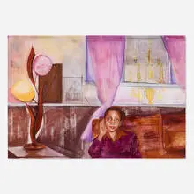 Sydney Vernon, Untitled, 2020, gouache, pastel and screenprint on paper