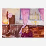 Sydney Vernon, Untitled, 2020, gouache, pastel and screenprint on paper