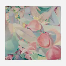 Yoora Lee, Á la rose, 2022, oil on canvas