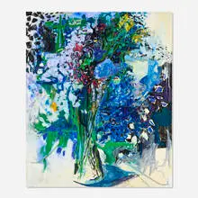 Lumin Wakoa, Ten Day Bouquet, 2023, oil on linen