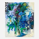 Lumin Wakoa, Ten Day Bouquet, 2023, oil on linen