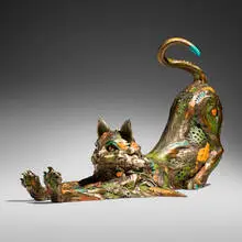 Nano Lopez, Gato, 2005, bronze with hand-applied patina