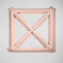 Blair Thurman, Temple, 2012, oil on canvas on wood
