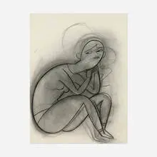 Grace Weaver, good girl blues, 2016, charcoal on paper