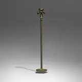 Piano (Junior) floor lamp base by Tiffany Studios, c. 1910, patinated bronze, sold Mar 2026