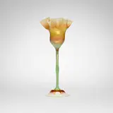 Tiffany Studios, Floriform vase, c. 1900, hand-blown Favrile glass