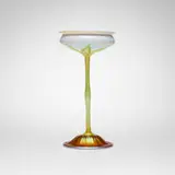Pulled-feather floriform vase by Tiffany Studios, c. 1900, hand-blown Favrile glass, sold Mar 2026