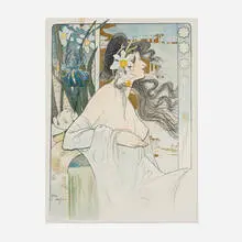 Arthur Foache, La Garonne, 1898, lithograph in colors