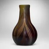 Tiffany Studios, Monumental decorated vase, c. 1926, hand-blown Favrile glass