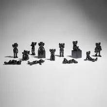 AllRightsReserved's 20th Anniversary (complete set of twelve works) by Kaws, 2022, painted bronze, sold Mar 2026