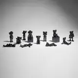 Kaws, AllRightsReserved's 20th Anniversary (complete set of twelve works), 2022, painted bronze