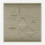 Victor Vasarely, Sulet, acrylic on panel