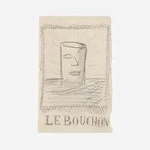 René Magritte, Le Bouchon, c. 1950, graphite on paper