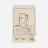 René Magritte, Le Bouchon, c. 1950, graphite on paper