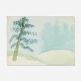 Milton Avery, Lone Pine Early Morning, 1953, watercolor on paper