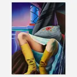 Eduardo Úrculo Fernandez, Piernas con botas, 1981, acrylic on canvas